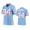 women oilers earl campbell light blue 1980 legacy replica jersey