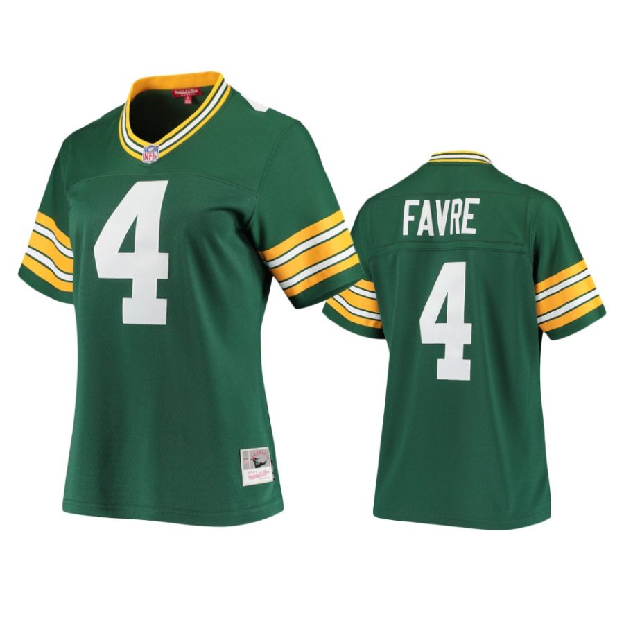 women packers brett favre green 1996 legacy replica jersey