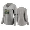 women packers heather gray 2020 nfl playoffs shift long sleeve t shirt