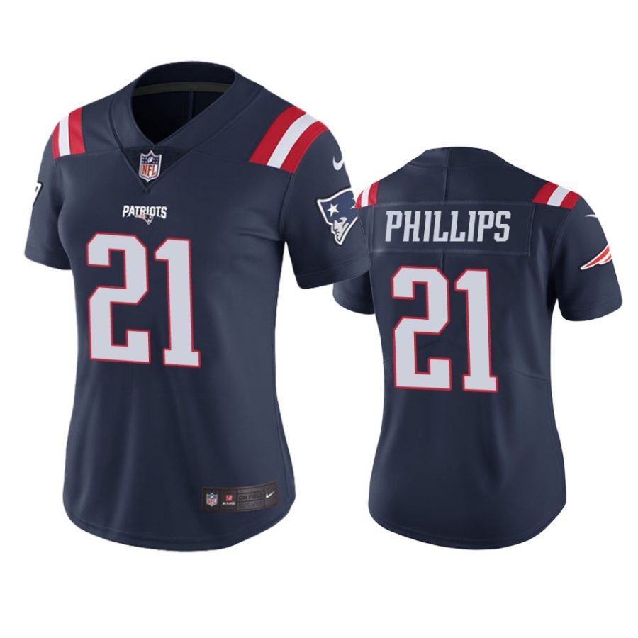 women patriots adrian phillips navy color rush limited jersey