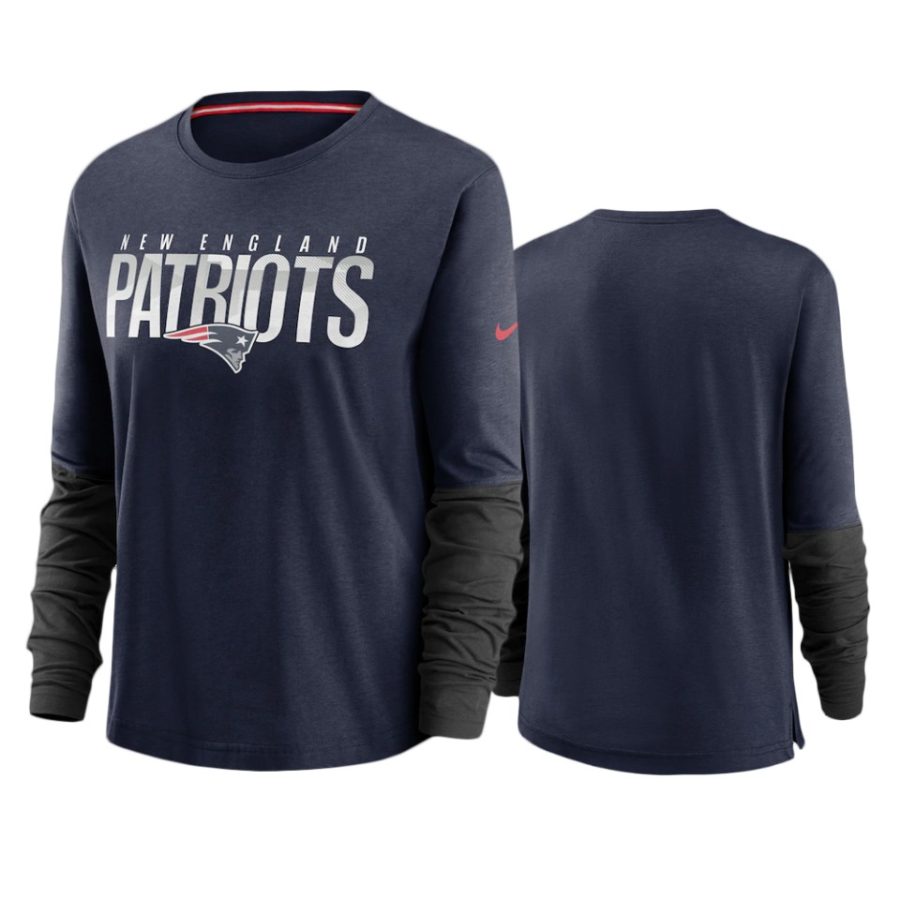 women patriots navy city mascot breathe long sleeve t shirt