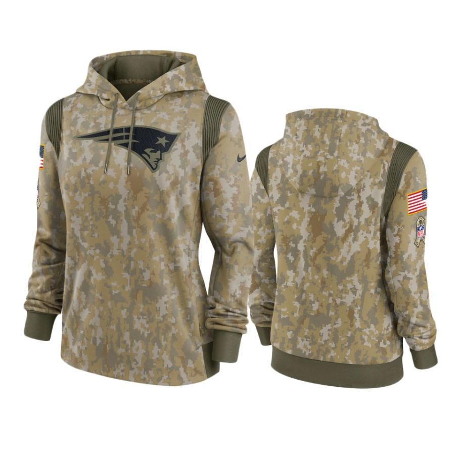 women patriots olive 2021 salute to service hoodie