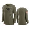 women patriots olive 2021 salute to service performance long sleeve t shirt