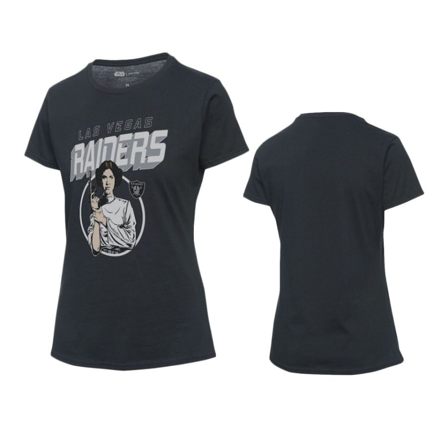 women raiders black disney star wars princess leia t shirt