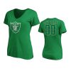 women raiders green st. patricks day emerald plaid t shirt