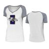 women ravens white gray training camp t shirt