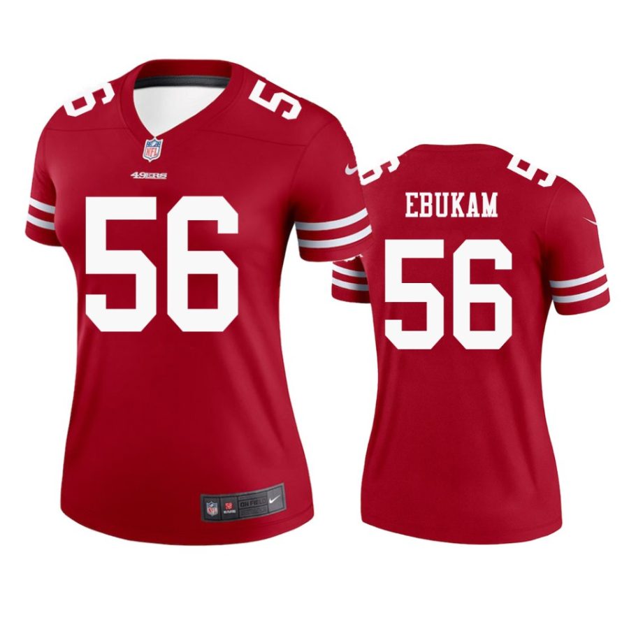 women samson ebukam 49ers scarlet legend jersey