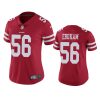 women samson ebukam 49ers scarlet vapor limited jersey