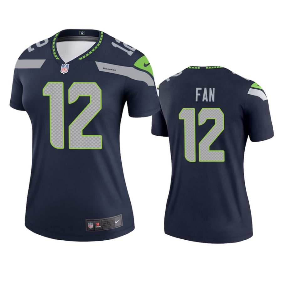 women seahawks fan navy legend jersey