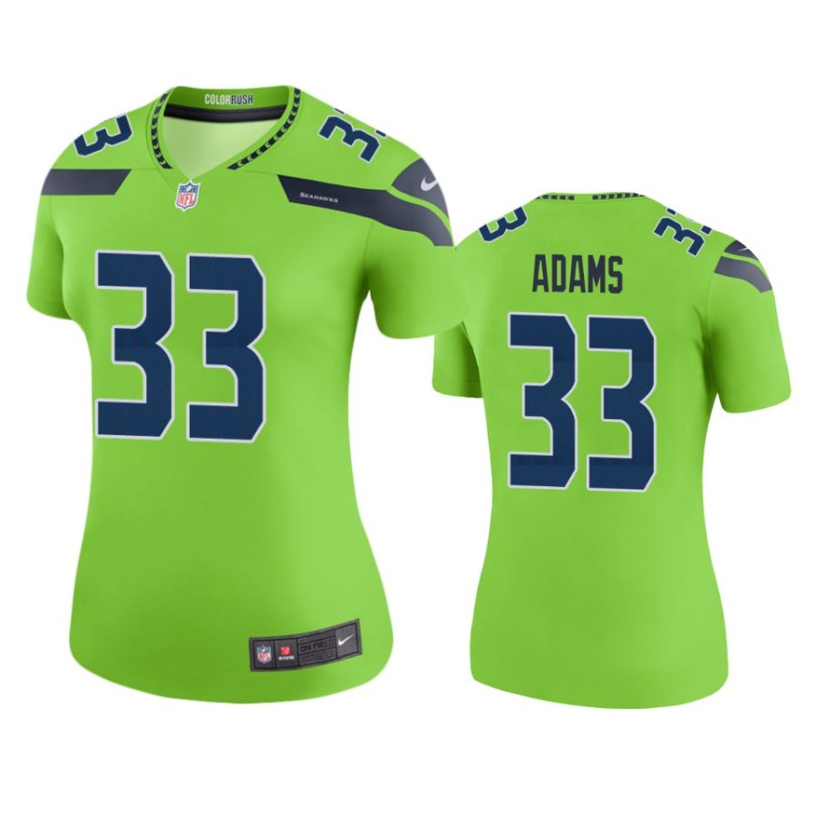 women seahawks jamal adams green color rush legend jersey