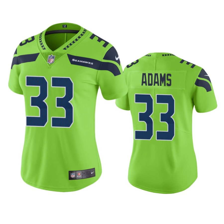 women seahawks jamal adams green color rush limited jersey