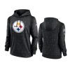 women steelers anthracite 2021 nfl crucial catch therma pullover hoodie