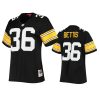 women steelers jerome bettis black legacy replica jersey