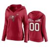 women tampa bay buccaneers custom red super bowl lv champions player icon hoodie