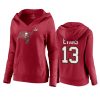 women tampa bay buccaneers mike evans red super bowl lv champions player icon hoodie