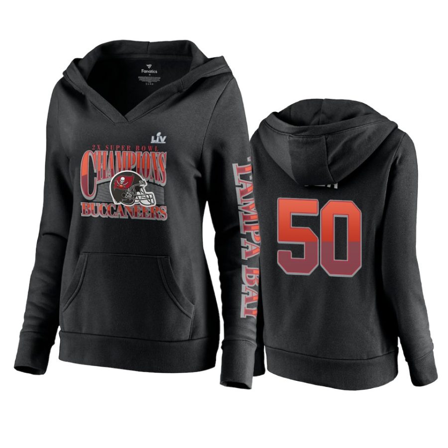 women tampa bay buccaneers vita vea black 2 time super bowl lv champions hit hoodie