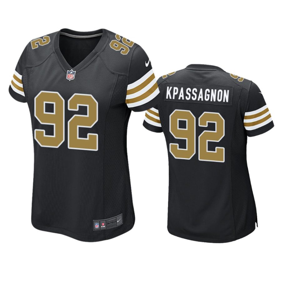 women tanoh kpassagnon saints alternate game black jersey