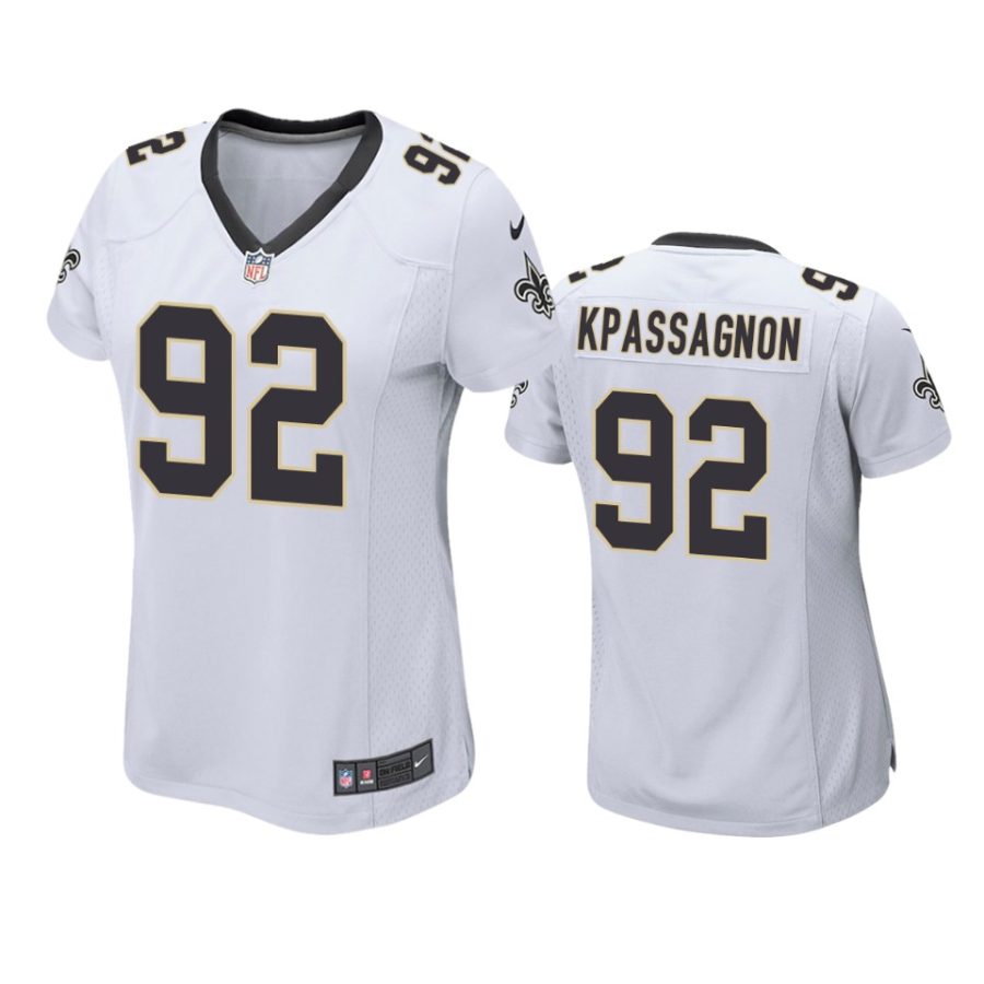 women tanoh kpassagnon saints game white jersey