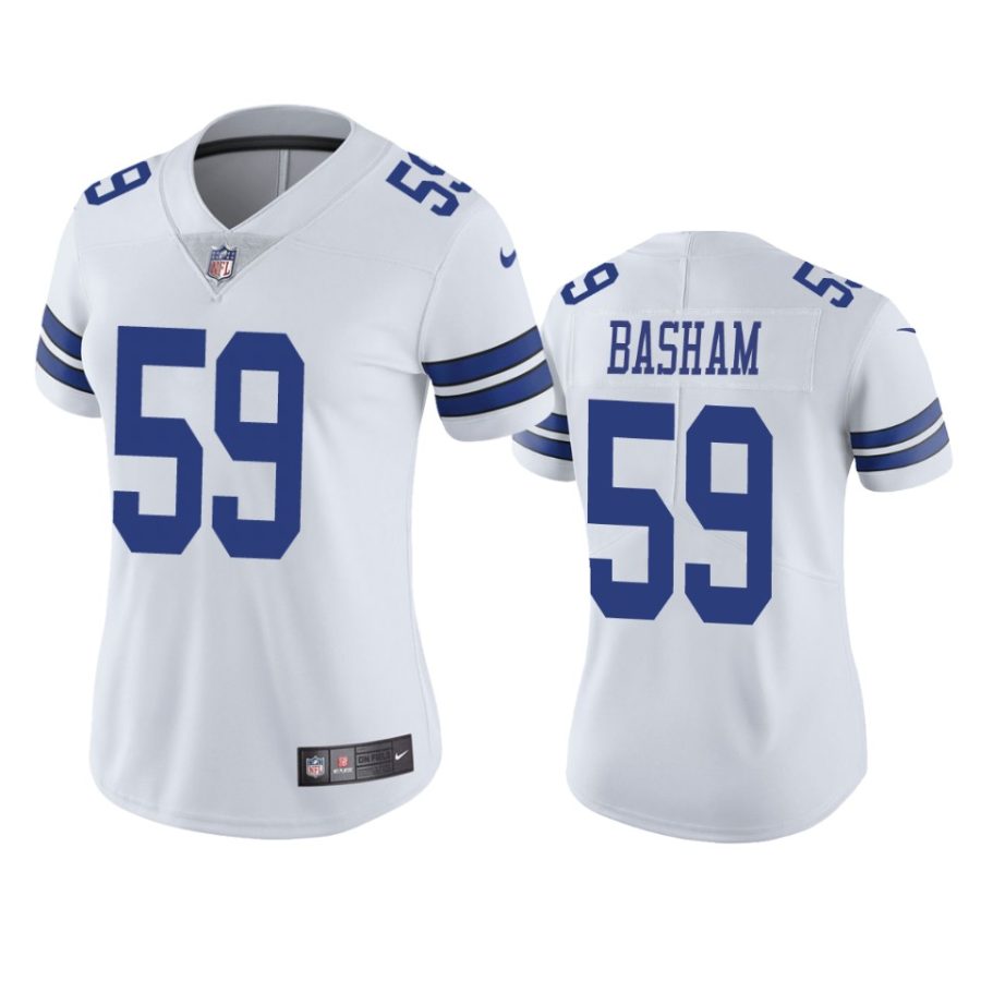 women tarell basham cowboys white vapor limited jersey