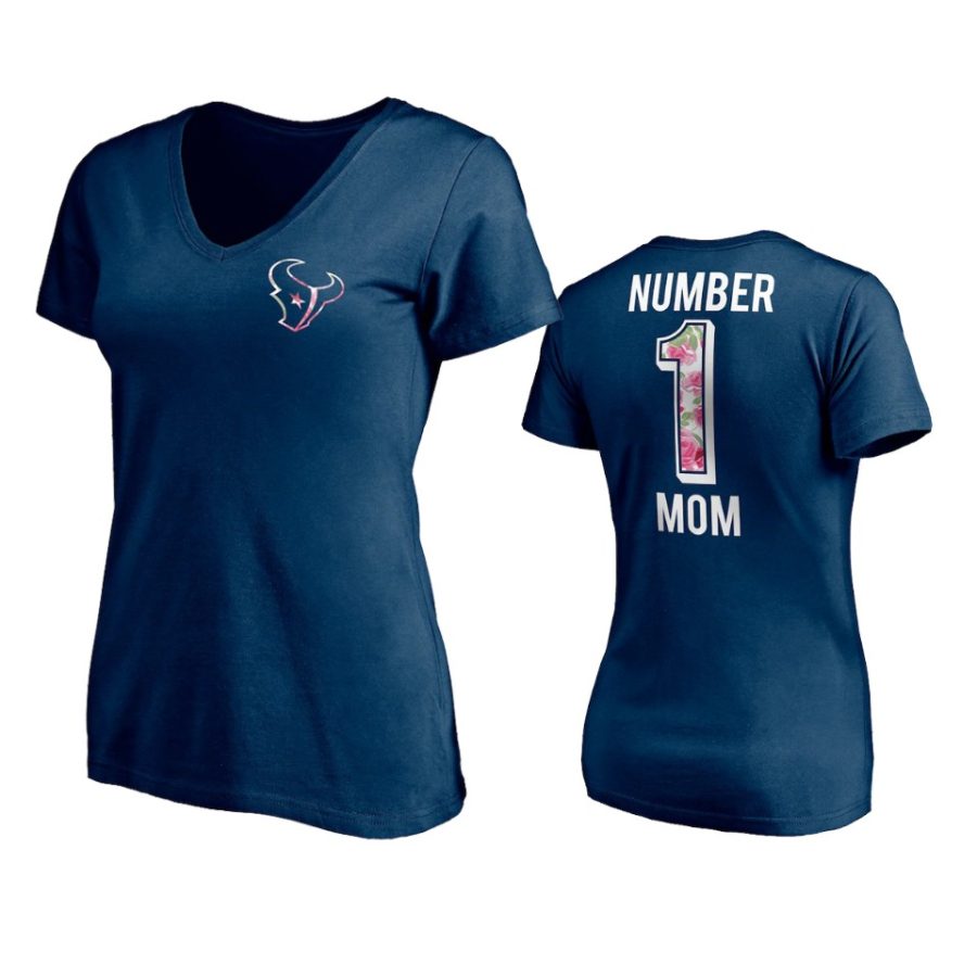 women texans navy mothers day t shirt