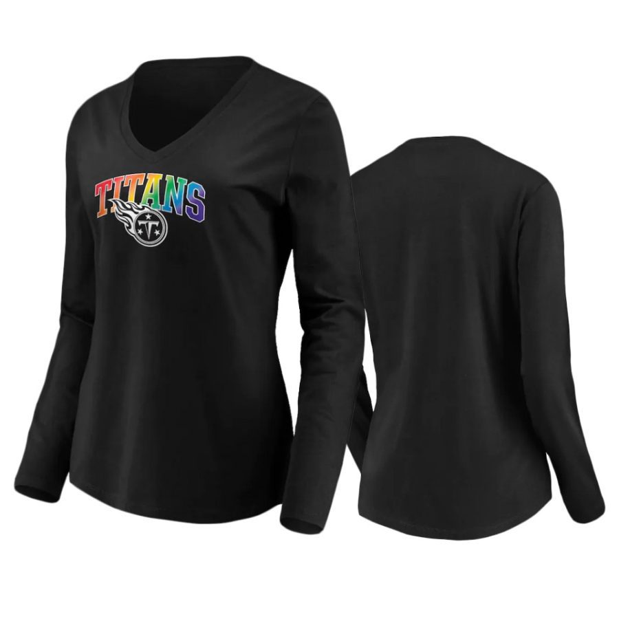 women titans black pride logo long sleeve t shirt