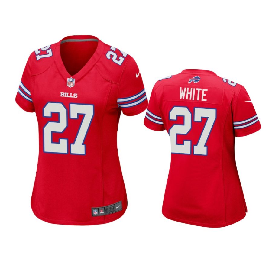 women tredavious white bills game red jersey