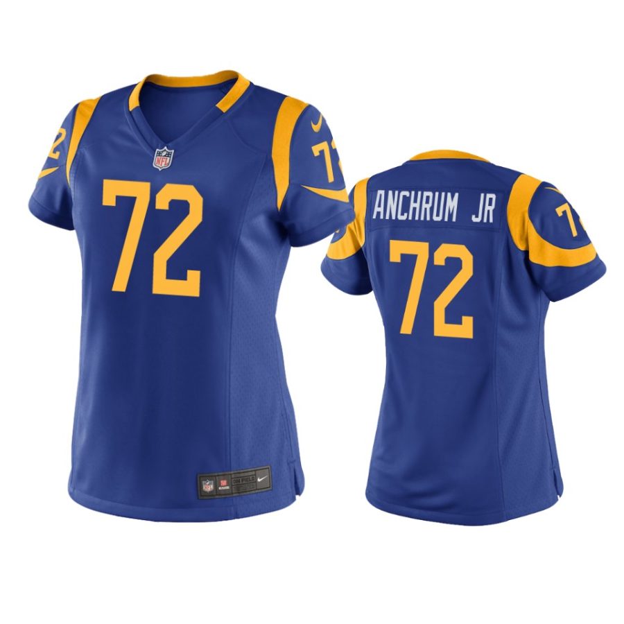 women tremayne anchrum jr. rams royal game jersey