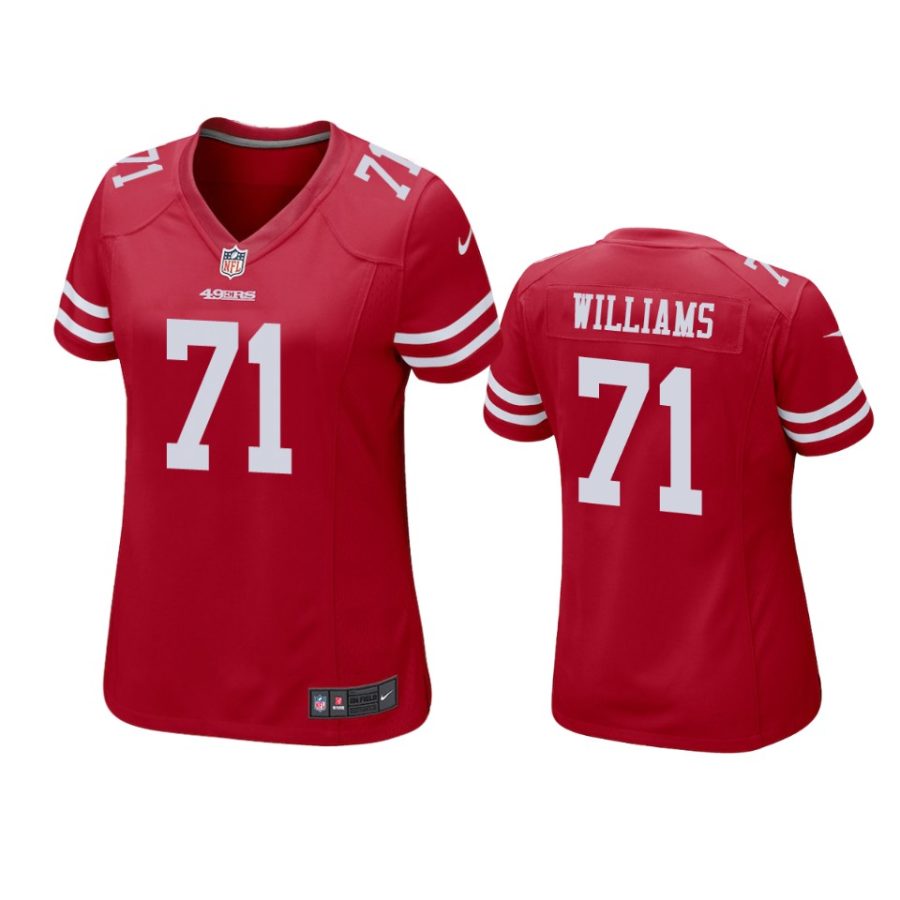 women trent williams 49ers scarlet game jersey
