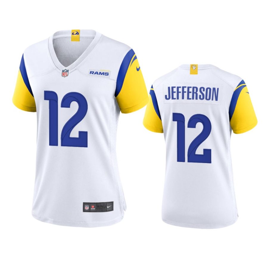 women van jefferson rams alternate game white jersey