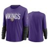 women vikings purple city mascot breathe long sleeve t shirt