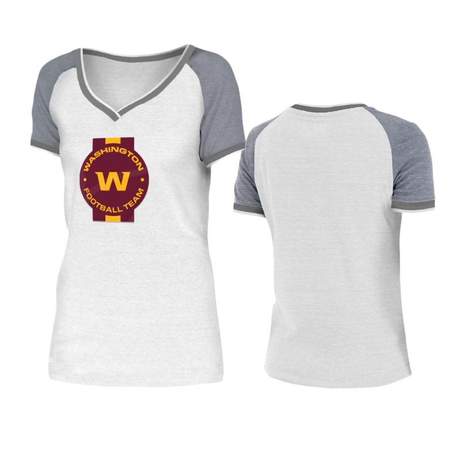 women washington football team white gray training camp t shirt