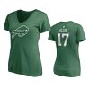 women womens bills josh allen kelly green st. patricks day player icon t shirt