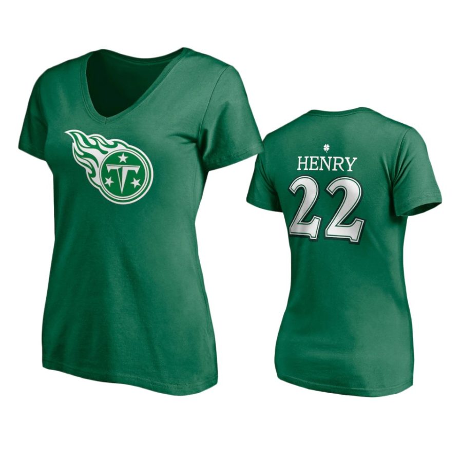 women womens titans derrick henry kelly green st. patricks day player icon t shirt