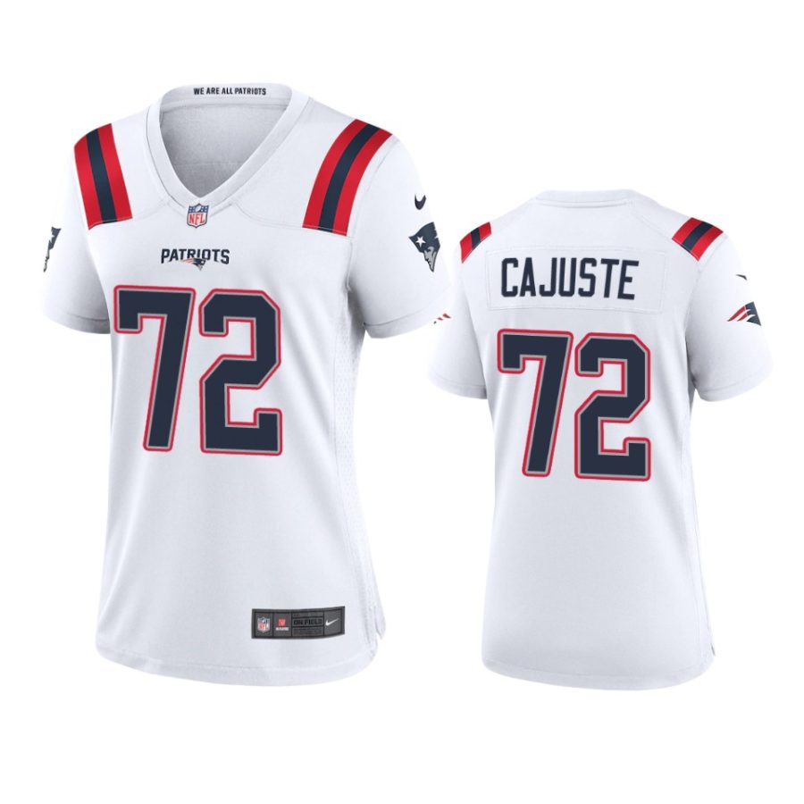 women yodny cajuste patriots game white jersey