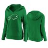 womens bills green st. patricks day white logo hoodie