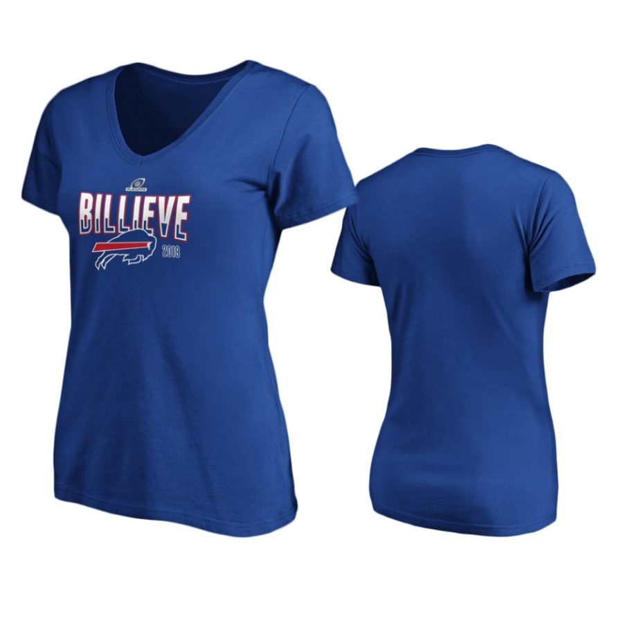 womens bills royal 2019 nfl playoffs hometown checkdown t shirt