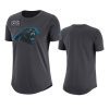 womens carolina panthers anthracite crucial catch performance t shirt