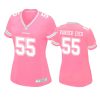 womens cowboys leighton vander esch pink game jersey