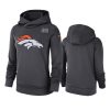 womens denver broncos anthracite crucial catch performance hoodie