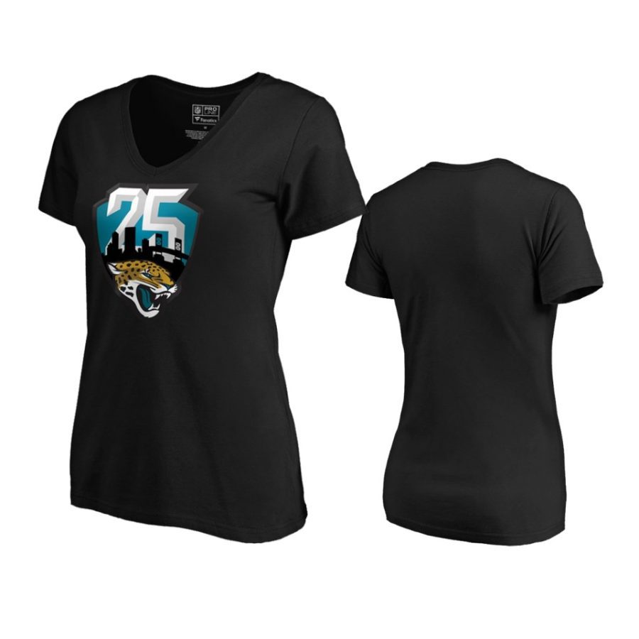 womens jaguars black 25th season t shirt