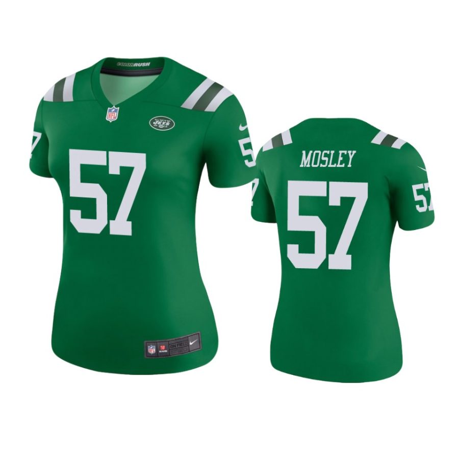 womens jets c.j. mosley green color rush legend jersey