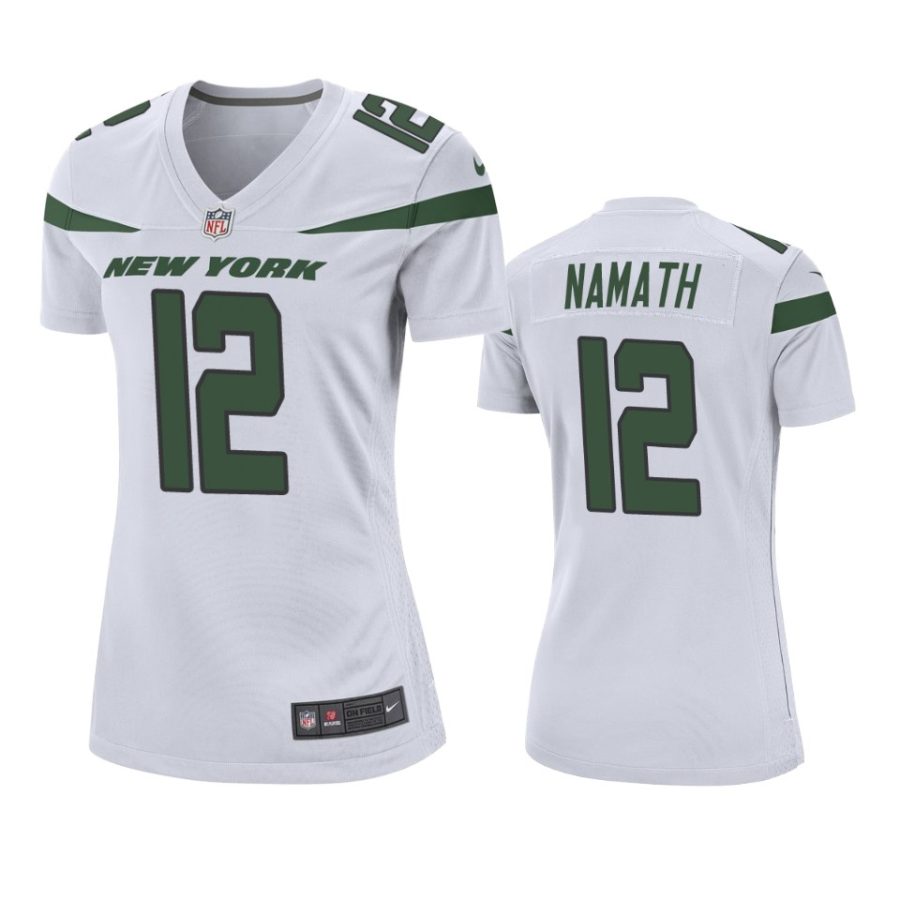 womens jets joe namath white 2019 game jersey