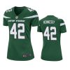 womens jets thomas hennessy green 2019 game jersey
