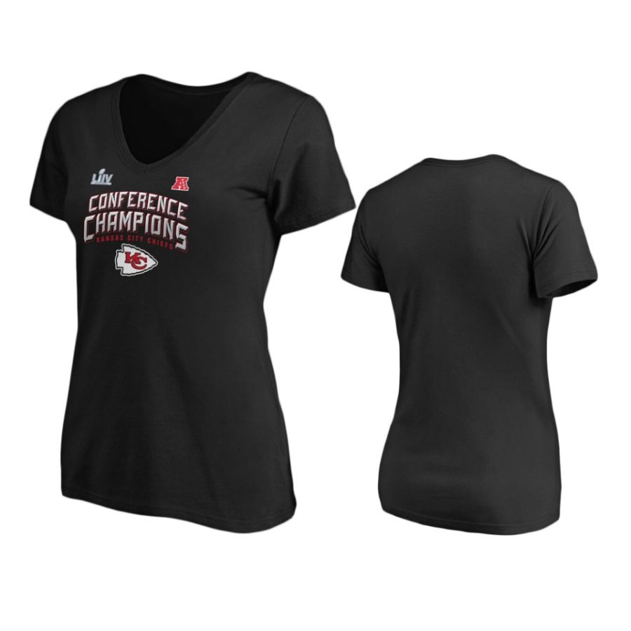 womens kansas city chiefs black 2019 afc champions end around t shirt