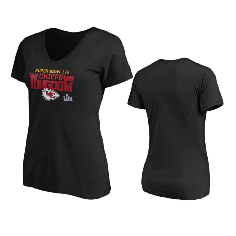 womens kansas city chiefs black super bowl liv final drive t shirt