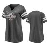 womens kansas city chiefs heather red super bowl liv champions 2 time super bowl champions scrimmage notch neck t shirt