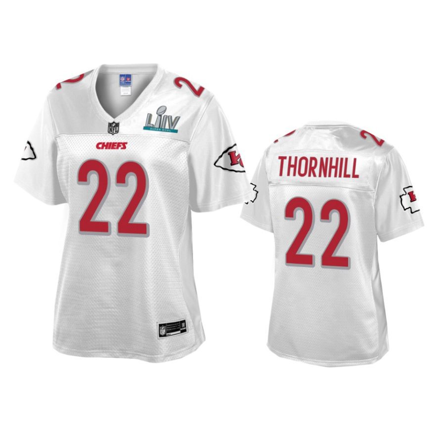 womens kansas city chiefs juan thornhill white super bowl liv champions jersey