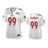 womens kansas city chiefs khalen saunders white super bowl liv champions jersey