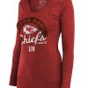 womens kansas city chiefs red super bowl liv extra point hooded long sleeve t shirt