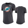 womens miami dolphins anthracite crucial catch performance t shirt